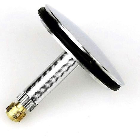 Bouchon de baignoire réglable de rechange pour lavabo avec tige de 8 mm de diamètre et couvercle de 43,5 mm de diamètre - (1/4)