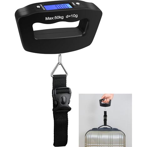 Báscula electrónica para equipaje, báscula colgante de 50 kg/110 lb, báscula digital portátil para equipaje, accesorios de viaje, viajes a domicilio (1/5)