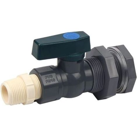 Connecteur Réservoirs d'eau en PVC Robinet Baril de pluie en PVC 3/4 Pouce (1/5)