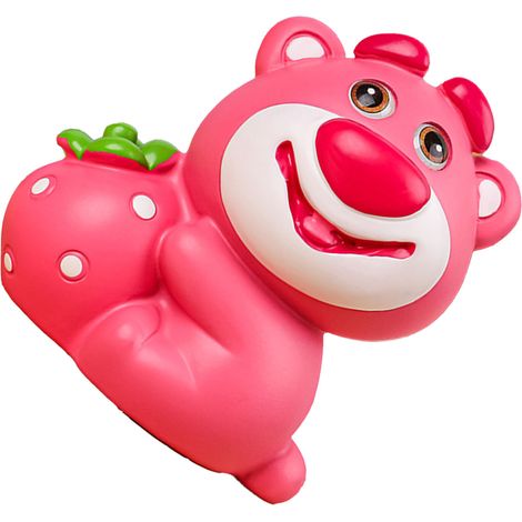 Figurine Ours Fraise Mignon, Ornement Voiture Cartoon Ours Fraise, Décoration Maison, Sculpture Animal Resine Artisanale, Cadeau (1/5)