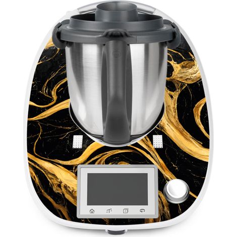 Stickers Thermomix TM5 - Effet Marbré - Adhésif BRILLANT (1/2)