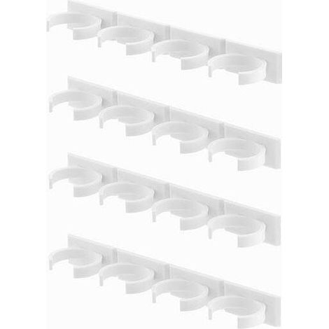 Organiseur À Épices - Adhésif Modulable - Pour Cuisine Porte Placard Carrelage Réfrigérateur - Convient Pots 3,8 À 4,5 Cm - 20 Emplacements (1/5)