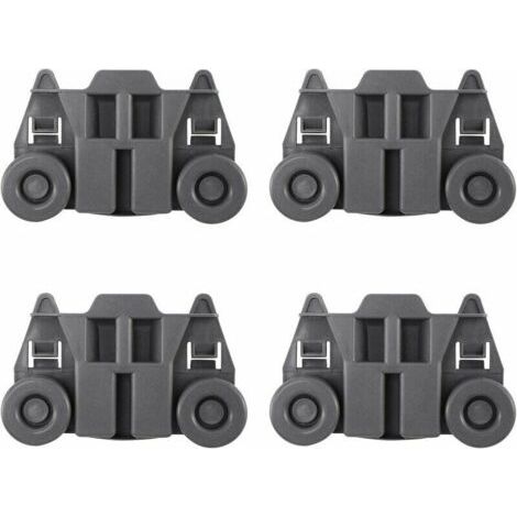 Pièces détachées pour lave-vaisselle-Compatible avec les lave-vaisselle Whirlpool et Kenmore WPW10195417 WPW10195417VP AP6016764 PS11750057 – Rouleau de rechange pour lave-vaisselle – Lot de 4 (1/5)