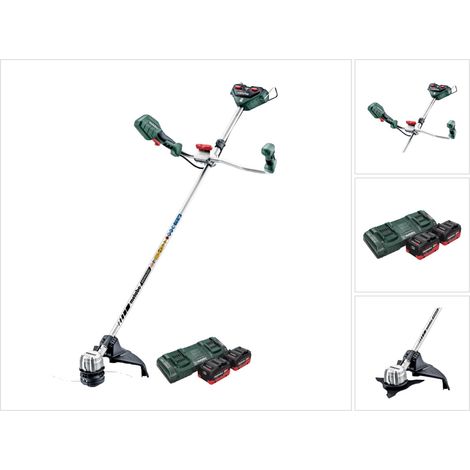 Metabo FSB 36-18 LTX BL 40 Akku Freischneider 36 V ( 2x 18 V ) Zweihandgriff Brushless + 2x Akku 8,0 Ah + Doppelladegerät (1/5)