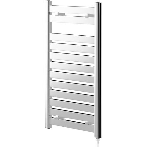 Cassini Chrome 800mm x 500mm Electric Heated Towel Rail (1/5)