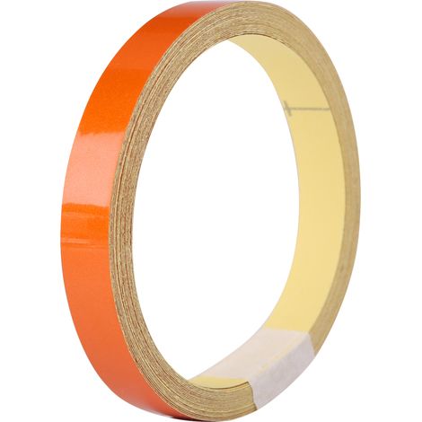 Autocollants réfléchissants pour voitures et motos, 1 cm x 5 m (orange). (1/5)