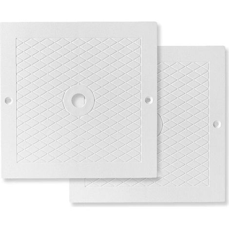 Couvercle carré de 25,4 cm pour skimmer de piscine,Couvercle de Skimmer de Piscine Facile à Installer pour Piscine pour Pavillons de Spa (1/5)