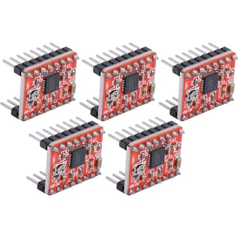 Module de commande de moteur pas à pas (5 pièces) pour imprimante 3D Ramps 1.4 A4988 (1/5)