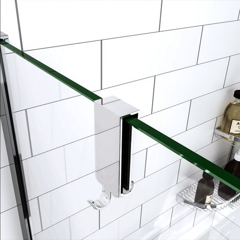Doppio Gancio porta-accessori portasciugamani adattabile box doccia in Vetro di spessore da 8-10 mm