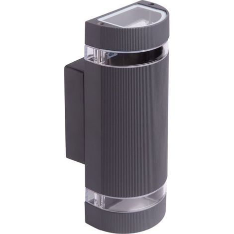 Applique esterno 2xGU10 IP54 alluminio antracite Ecolight