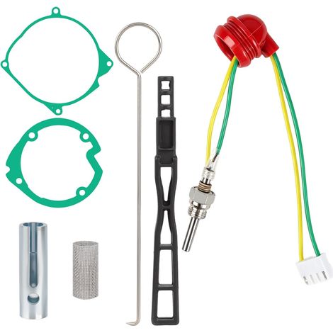 Glow Plug Repair Kit-12V Diesel Heater Glow Plug, Toolbox Diesel Heater for Campervan, Engine Spare Part Kits, Including Filters and Disassembly Tools(8Pcs) (1/5)