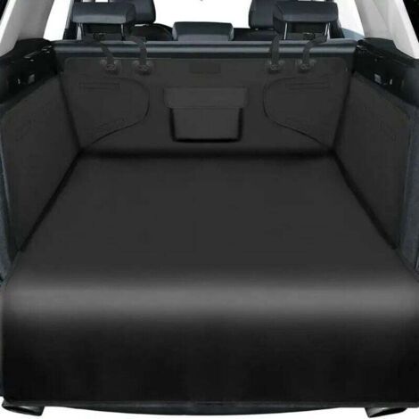 Universeller, wasserdichter und strapazierfähiger Kofferraumschutz für Hunde mit Seitenschutz, leicht zu reinigen, passend für Pkw, SUVs und Lkw, 185 x 105 x 37 cm – Schwarz (1/5)