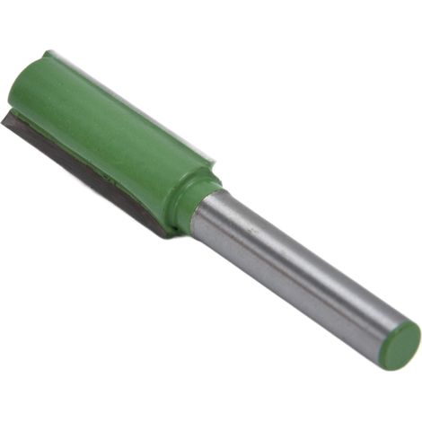 Fraise droite allongée à 2 cannelures en acier allié pour le fraisage et le rainurage, outils de travail du bois, queue de 6,35 mm (1/4 po) (1/5)