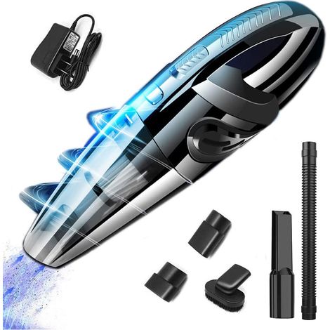 Kaelt - Aspirateur à Main sans Fil Puissant Portable 120W 2200mAh avec Fonction Huimide & Sèche Filtre HEPA Lavable et 5 Buses Rechargeable pour Maison,Table, Bureau, Voiture (1/5)