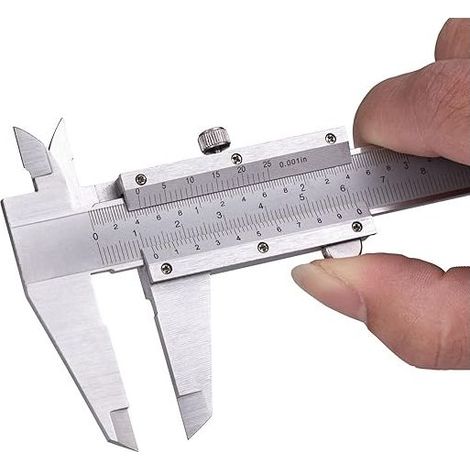Pied à Coulisse 0-150mm 0-6" Pied a Coulisse Outil de Mesure 0.02mm/0.001" précision pour Professionnel/l'industrie/le Bricolage/la Maison avec étui de Rangement (1/5)