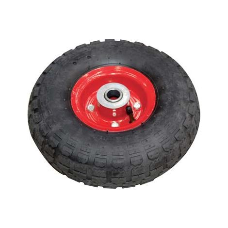 RUOTA PNEUMATICA X BRAVETTA MOZZO CENTRATO HAND  3,50X4 DISCO MET MOZZO MM 70 F.MM 20 + PFU