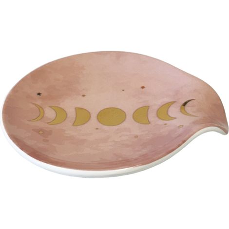 Coupelle repose-sachet de thé ou repose cuillère lune (1/3)
