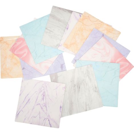 Lot de 12 notes adhésives effaçables à sec, réutilisables et amovibles, avec un stylo pour mur, réfrigérateur, miroir ou bureau.