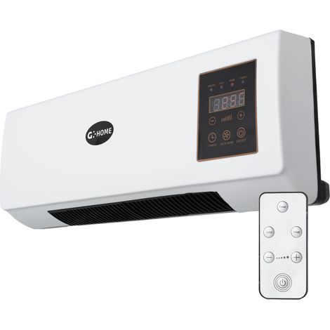 Calefactor PTC + Ventilador 1500W Control Remoto Blanco