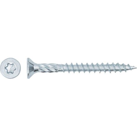 Tornillos de madera forte galvanizado 3 5 mm 35 mm plata (1/2)