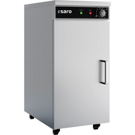 Chauffe-assiettes - 60 Assiettes - 3 Étagères - 290 mm - Ventilateur - Roues - TW 60 - Saro