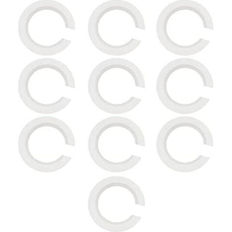 Reductor de pantalla de plástico KZQ, E27 a E14, para fijar una pantalla con rosca Edison a un casquillo de bayoneta, 10 piezas (1/4)