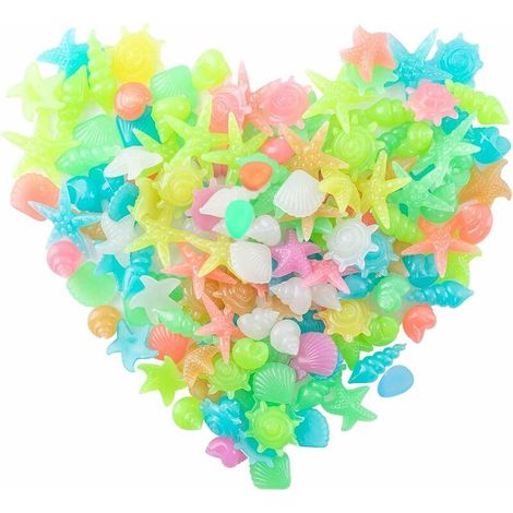 160 Pièces Lumineux Colorés Cailloux,cailloux aquarium multicolore, Pierre Lumineuse Galet Lumineux Cailloux pour Jardin Chemin Pelouse Piscine Aquarium (Multicolore) (1/5)