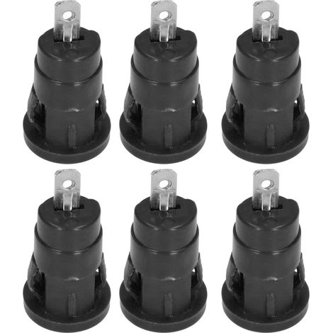 100 Pièces Connecteur Banane 4mm Sécurité, Bornes à Anneau Nickelé Cuivre, Adaptateur Bloc de Terminaisons Noir