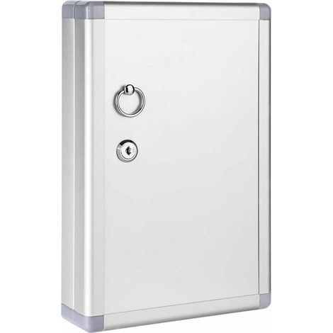 Schrank mit 24 Schlüsselfächern, silberfarben, 12,5 x 8,5 x 2,45 Zoll (1/4)
