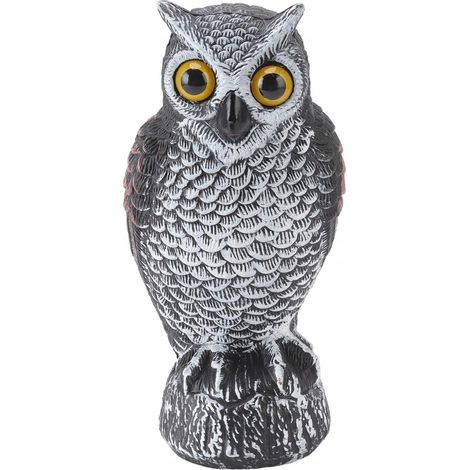 Vogelscheuchen-Eulenfigur, wasserfest, 24,7 x 9,5 cm, für den Garten (1/3)
