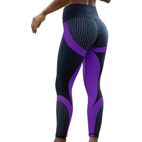 Vêtements de yoga imprimés, pantalons de sport taille haute gainants, pantalons de yoga à séchage rapide, pantalons moulants (1/5)