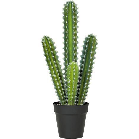 Cactus artificiel 53 cm plante en pot pour maison bureau