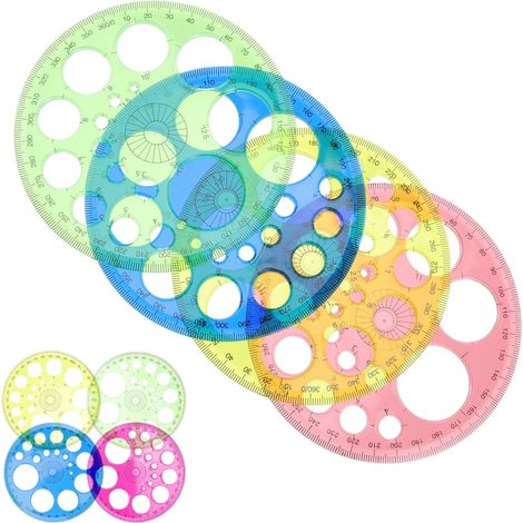 Rapporteur professionnel ibasenice à 360 degrés en plastique pour (1/5)