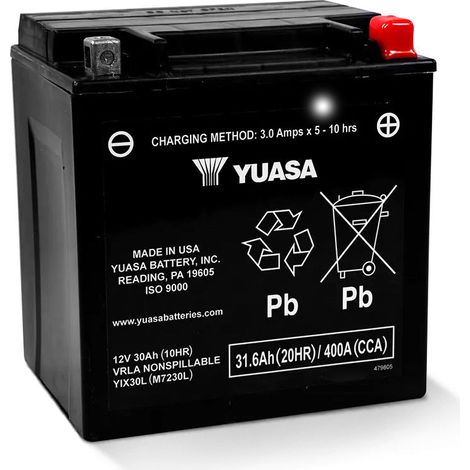 Batterie YUASA BYIX30L-PW SLA AGM - Sans Entretien - Prête à l'emploi.