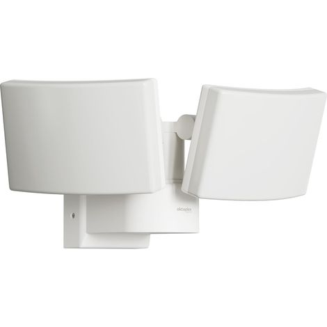 1 projecteur led d'extérieur, orientable 110°/180°, 3200 lm, 3000k, ip65, 40w, blanc chaud, pour mur et entrée