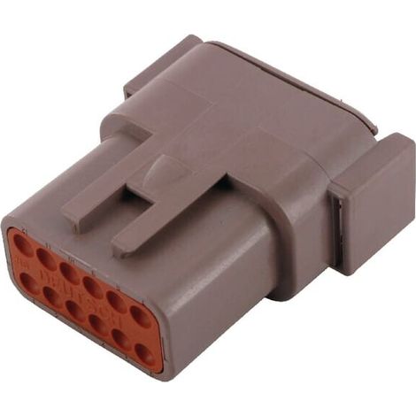 Caja para enchufe 12 polos'macho DTM DTM DEUTSCH POSITIONS DSDTM0412PD 12
