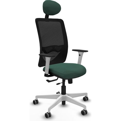 Chaise de bureau piqueras y crespo Zulema blanc support lombaire (1/2)