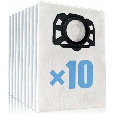 10 sacs d'aspirateur pour Kärcher WD4 WD5 WD6, sac Kärcher MV4, sacs filtre à poussière MV5 et MV6 pour Kärcher-AquaForge (1/5)