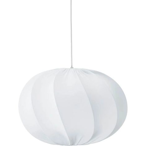 [GEBRAUCHT] B-Ware Olivia Takskärm Hängeleuchte Ø50cm Jersey Leuchte Lampe weiß für Wohnräume (1/2)