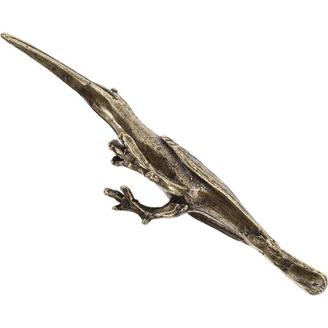 Dekorative Messingfigur, realistisches Modell eines langgeschnäbelten Vogels, einzigartige Wohnaccessoires und Partyzubehör (1/5)