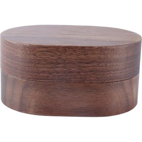 Boîte À Alliances Double En Bois, Petite Boîte À Alliances Pour 2 Bagues De Mariage, Pour Cérémonie, Vintage, Pour Bagues De Fiançailles, Boîtes De Rangement (doubles Fentes) (1/5)