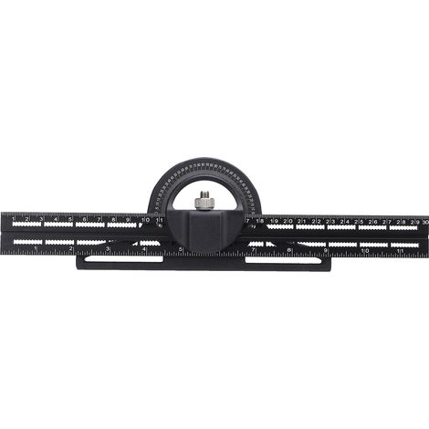 Escuadra combinada multifunción de 300 mm - Universal de aluminio para medición y marcado profesional (1/5)
