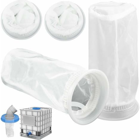 Filtre IBC en Nylon pour réservoir d'eau de pluie, lot de 4, raccord de couvercle, 1000 litres (1/5)