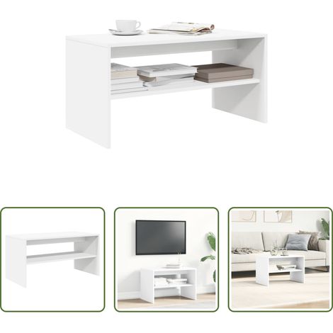 vidaXL Couchtisch - TV-Schrank Weiß 60x40x40 cm Holzwerkstoff (1/5)