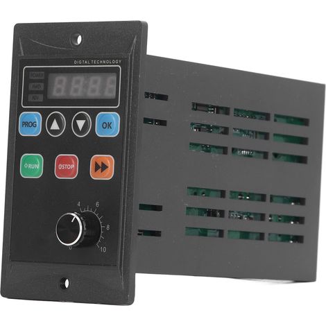 Mini variateur de fréquence 60 W pour moteur monophasé (entrée 176-264 V), triphasé (sortie 0-220 V). (1/5)