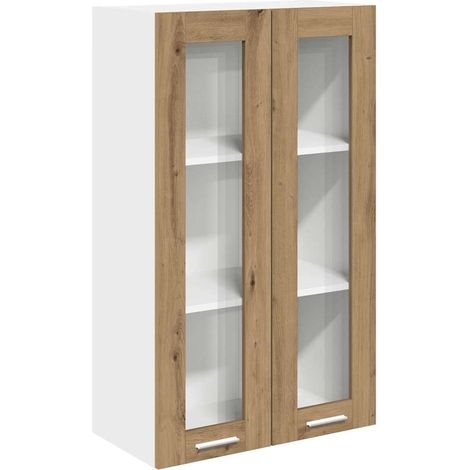 Mueble colgante con puerta Roble artesanal 60 x 31 x 100 cm vidaXL