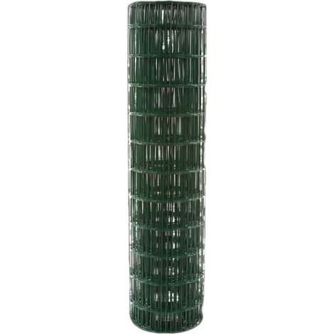 Wohnsitz-Gartenzaun aus grünem Kunststoff, Maschenweite 100 x 100 mm, 1,2 mm - 20 Meter - Filiac