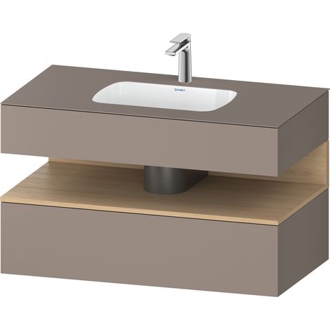 Lavabo empotrado Collection One de Duravit con base de lavabo de (1/2)