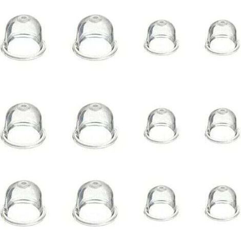 12 Pièces Carburateur Amorce Pompe Ampoule 19 mm et 22 mm Poire Pompe Amorcage Accessoires de Carburateur pour Debroussailleuse Tronçonneuse Souffleur Tondeuse (1/4)