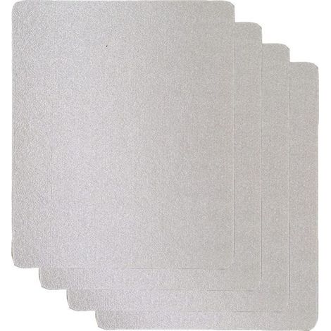 Plaque Mica Universelle pour Guide D’ondes de Micro-ondes, Plaque à Micro-ondes Couvercle de Guide D'ondes 12,7 x 20,3 cm, Remplacement Mica Plaques Pour Four à Micro-Ondes par (4 Pièces) (1/5)